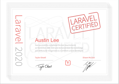 Personal certification Imagee