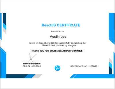 Personal certification Imagee