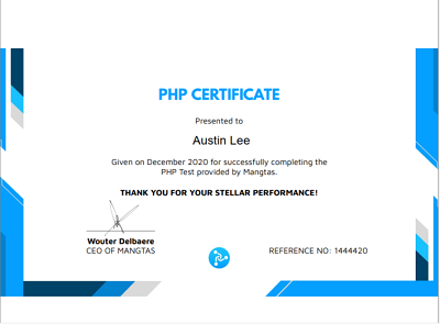 Personal certification Imagee